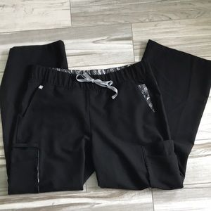 Figs Black Wide Leg Size L